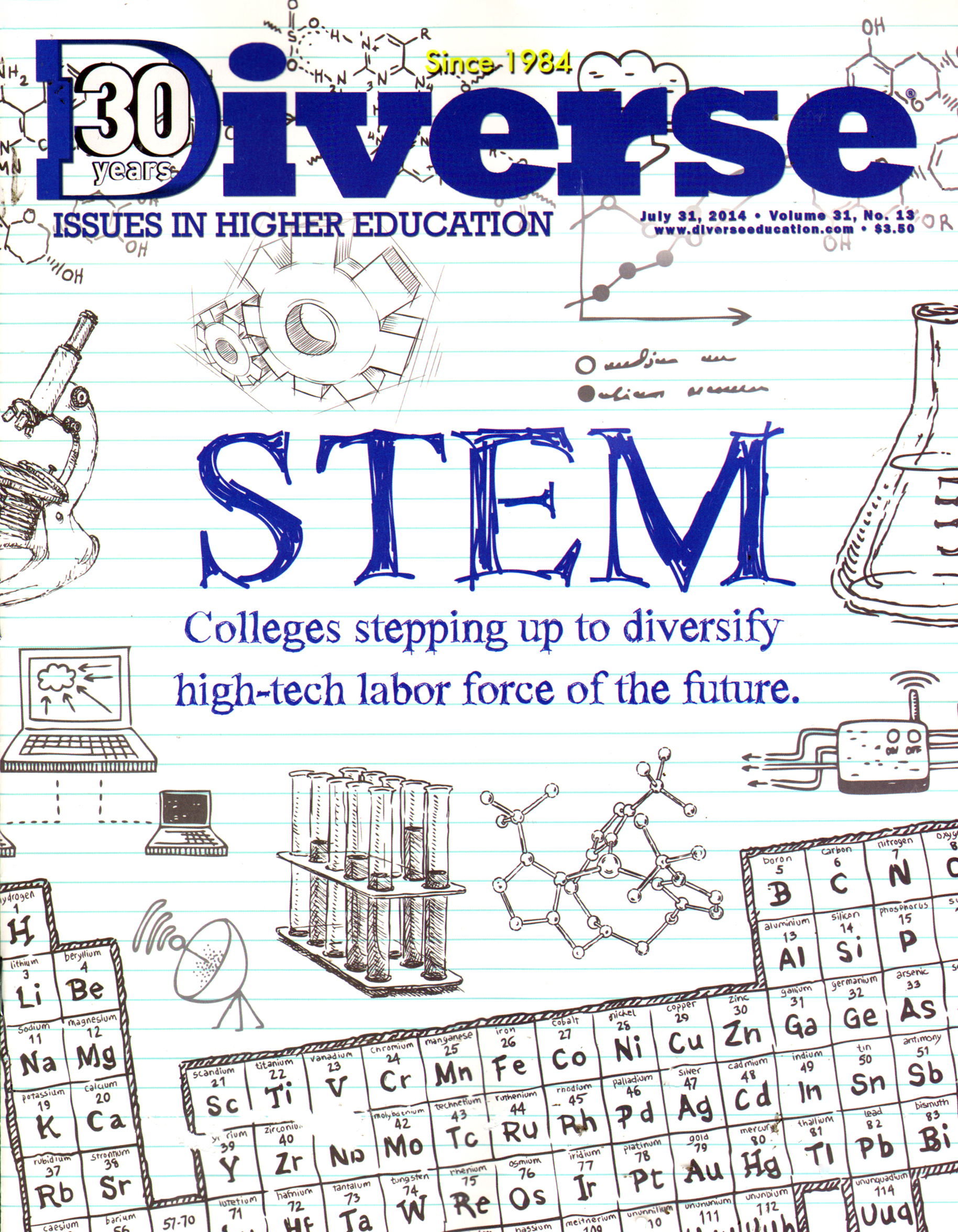 Diverse-Issues-In-Higher-Education July 31, 2014 Issue Cover