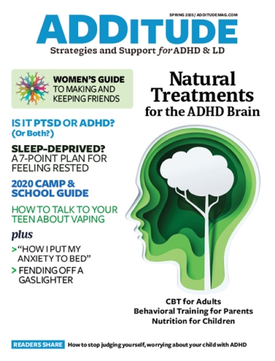 ADDitude March 01, 2020 Issue Cover