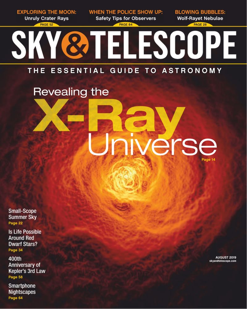Sky-and-Telescope August 01, 2019 Issue Cover