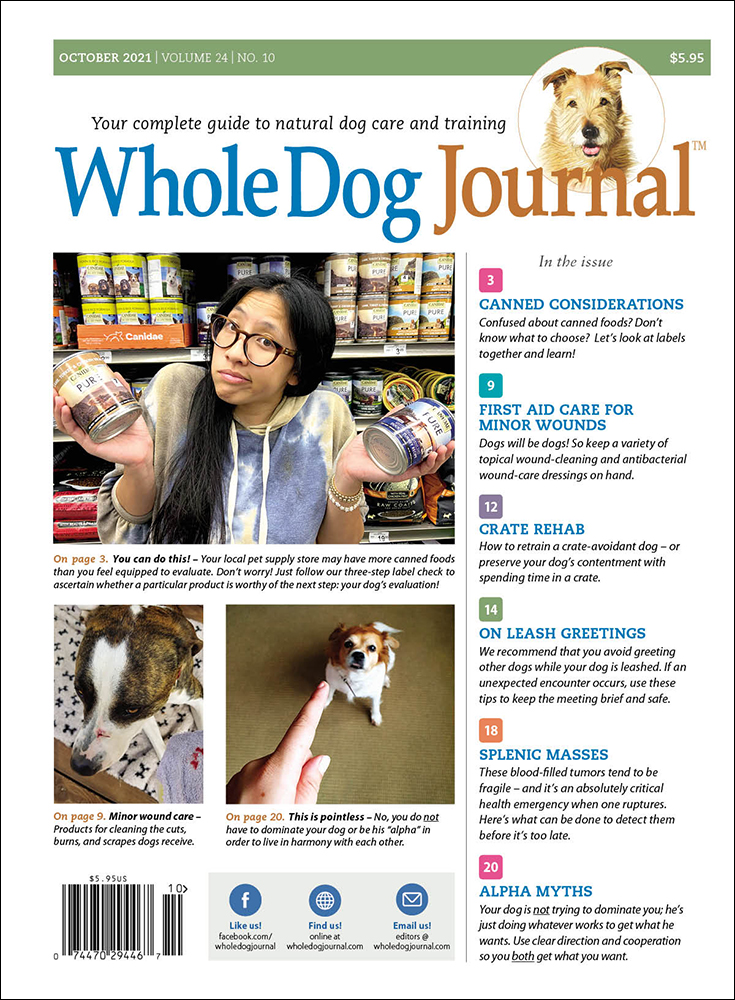 Whole-Dog-Journal October 01, 2021 Issue Cover