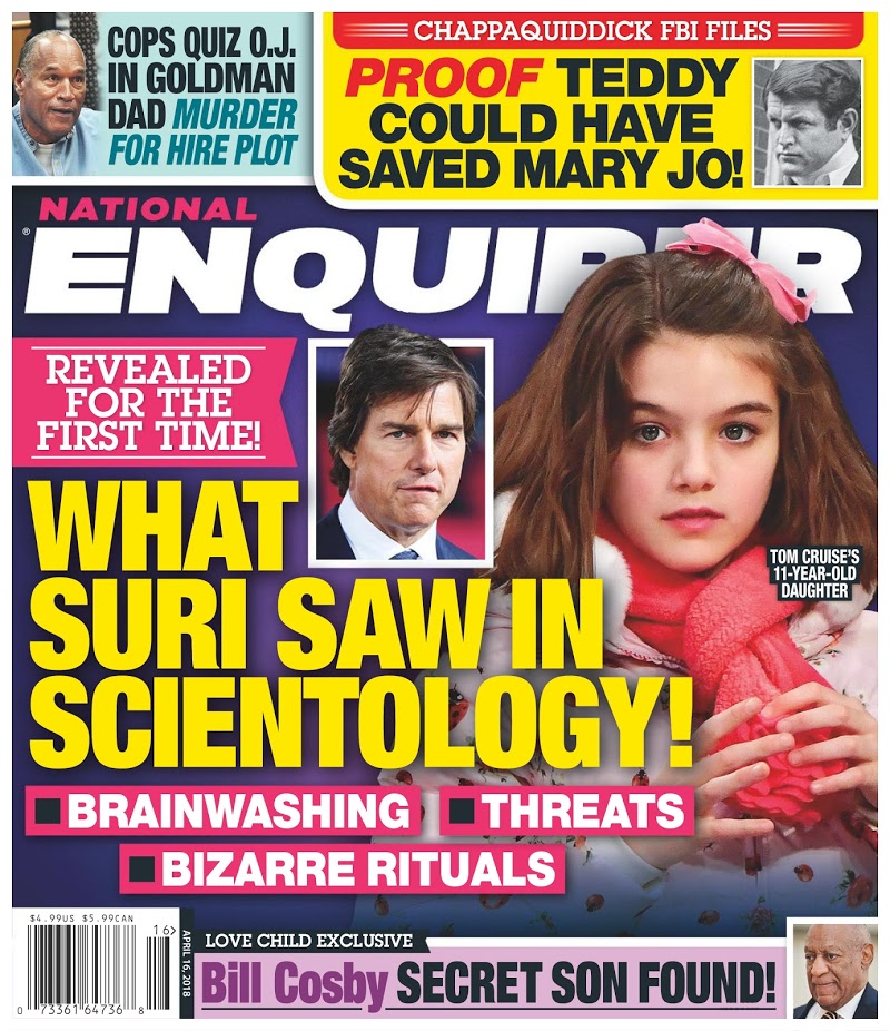 national-enquirer April 09, 2018 Issue Cover