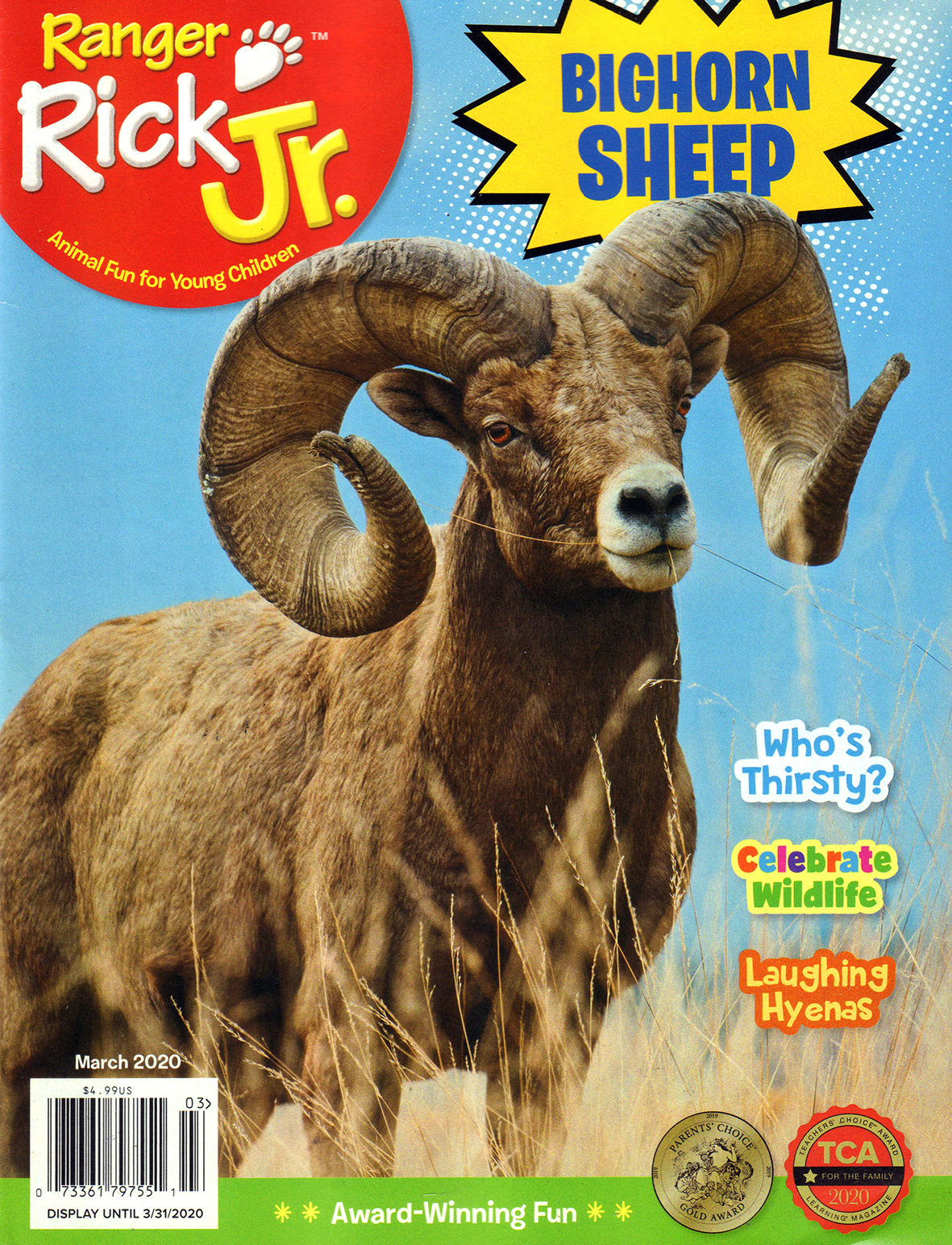 Ranger-Rick-Jr March 01, 2020 Issue Cover