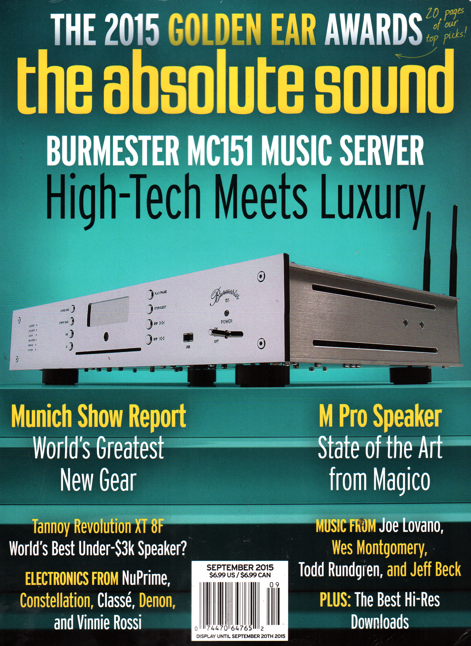 The-Absolute-Sound September 01, 2015 Issue Cover