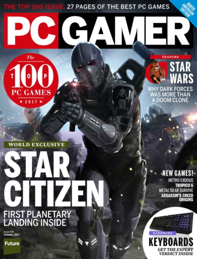 PC Gamer (US Edition) October 01, 2017 Issue Cover