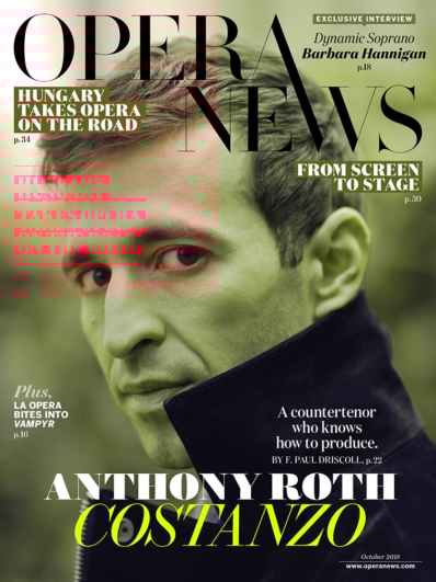 Opera News October 01, 2018 Issue Cover