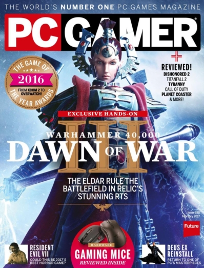 PC Gamer (US Edition) February 01, 2017 Issue Cover