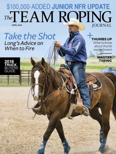 The Team Roping Journal April 01, 2018 Issue Cover