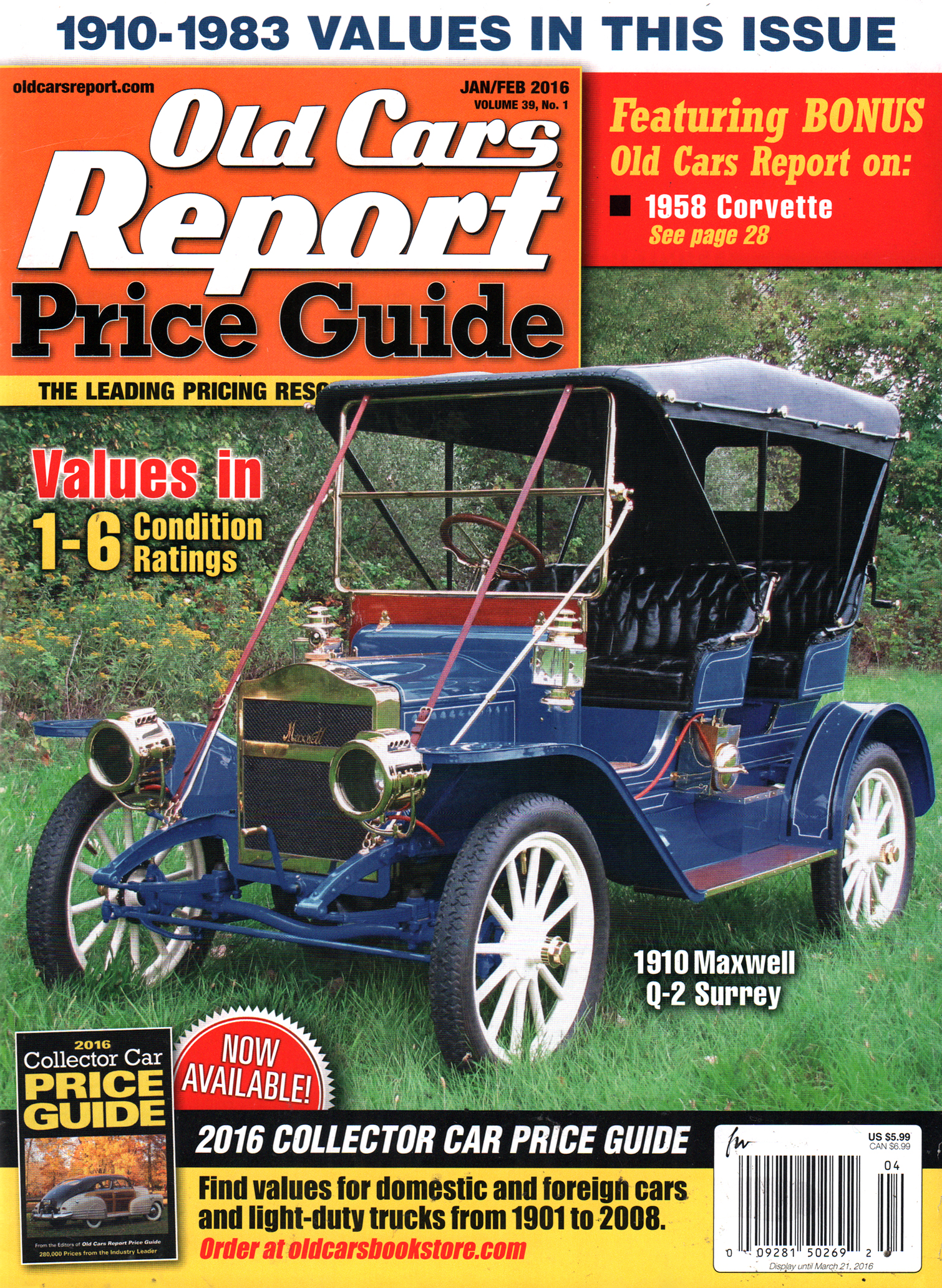 Old-Cars-Report-Price-Guide January 01, 2016 Issue Cover