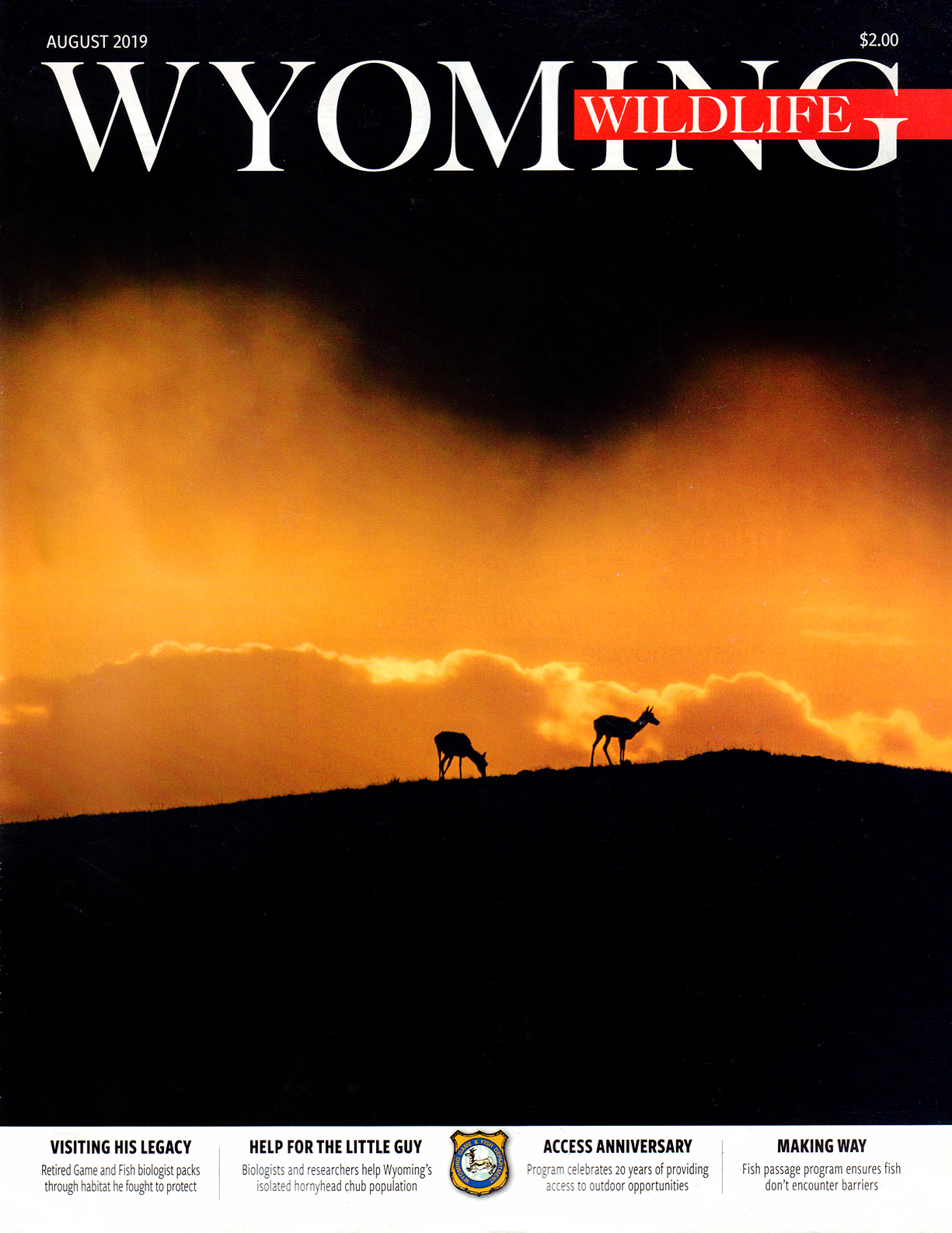 Wyoming-Wildlife August 01, 2019 Issue Cover