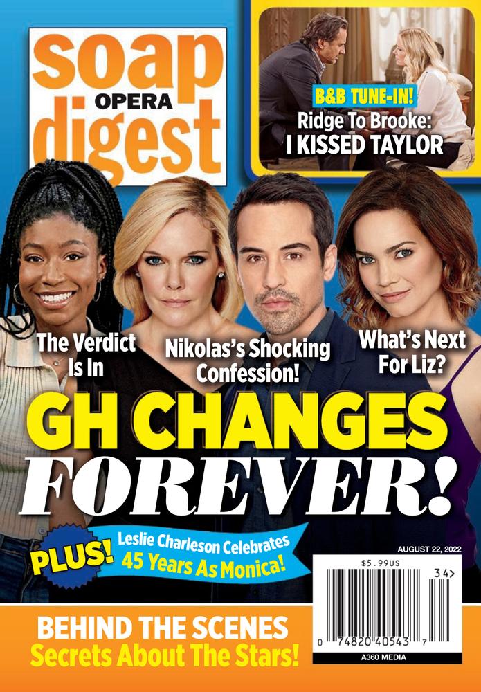 Soap-Opera-Digest August 22, 2022 Issue Cover