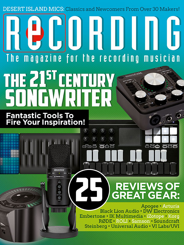 Recording-Magazine April 01, 2018 Issue Cover