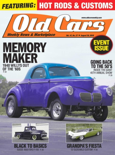 Old Cars August 30, 2018 Issue Cover