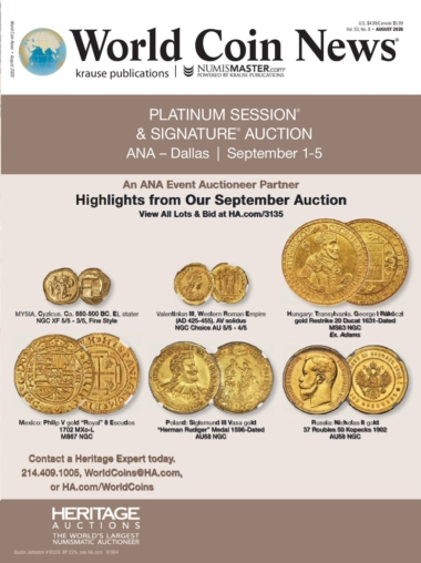World Coin News August 01, 2026 Issue Cover