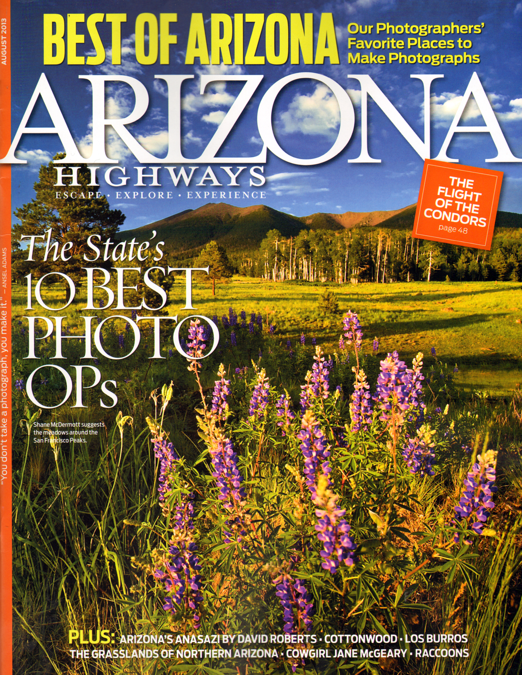 Arizona-Highways August 01, 2013 Issue Cover