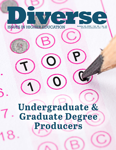 Diverse-Issues-In-Higher-Education October 13, 2022 Issue Cover