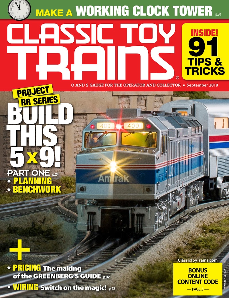 Classic-Toy-Trains September 01, 2018 Issue Cover