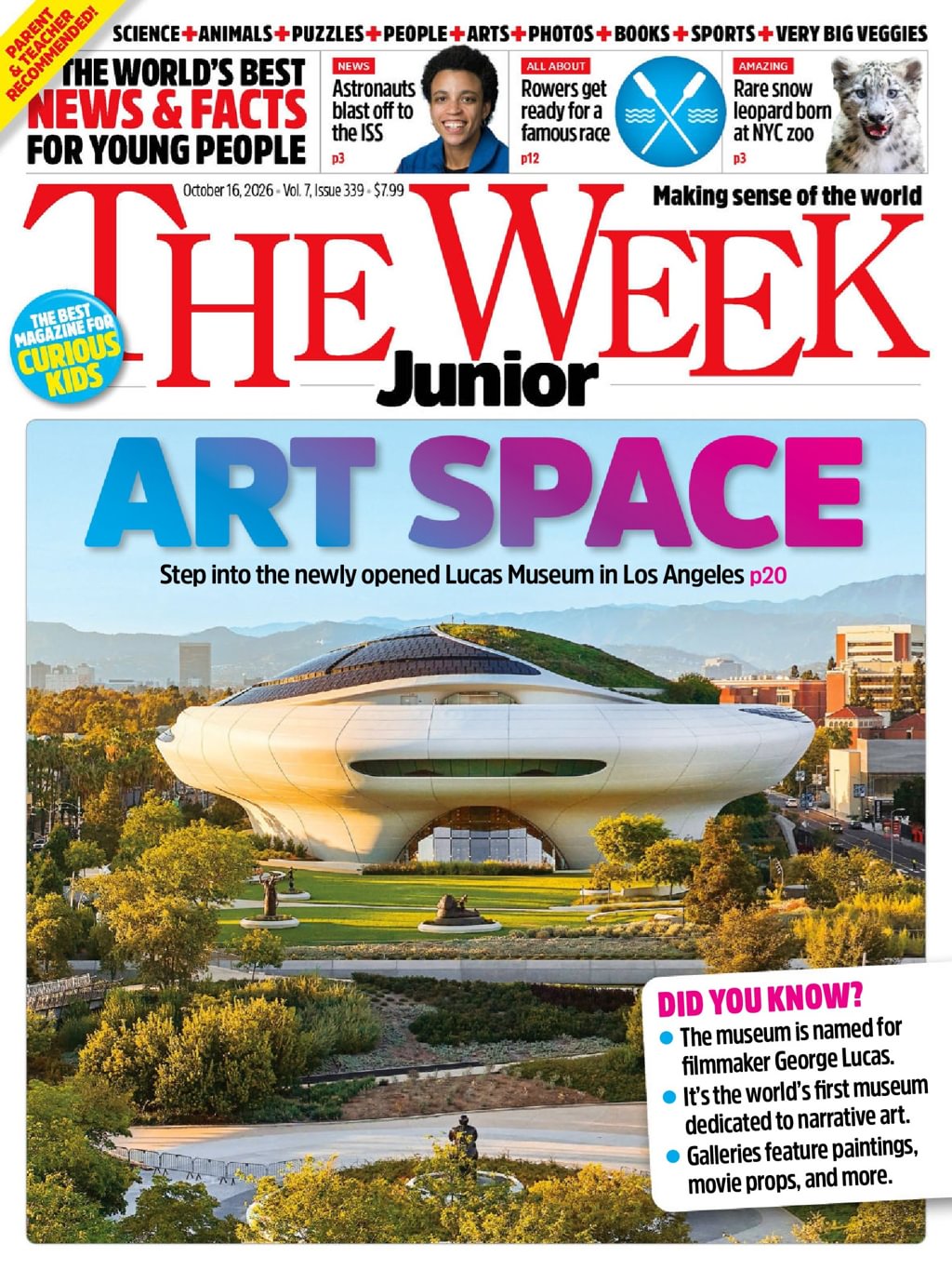 The Week Junior October 16, 2026 Issue Cover