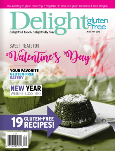 Delight Gluten Free January 01, 2018 Issue Cover