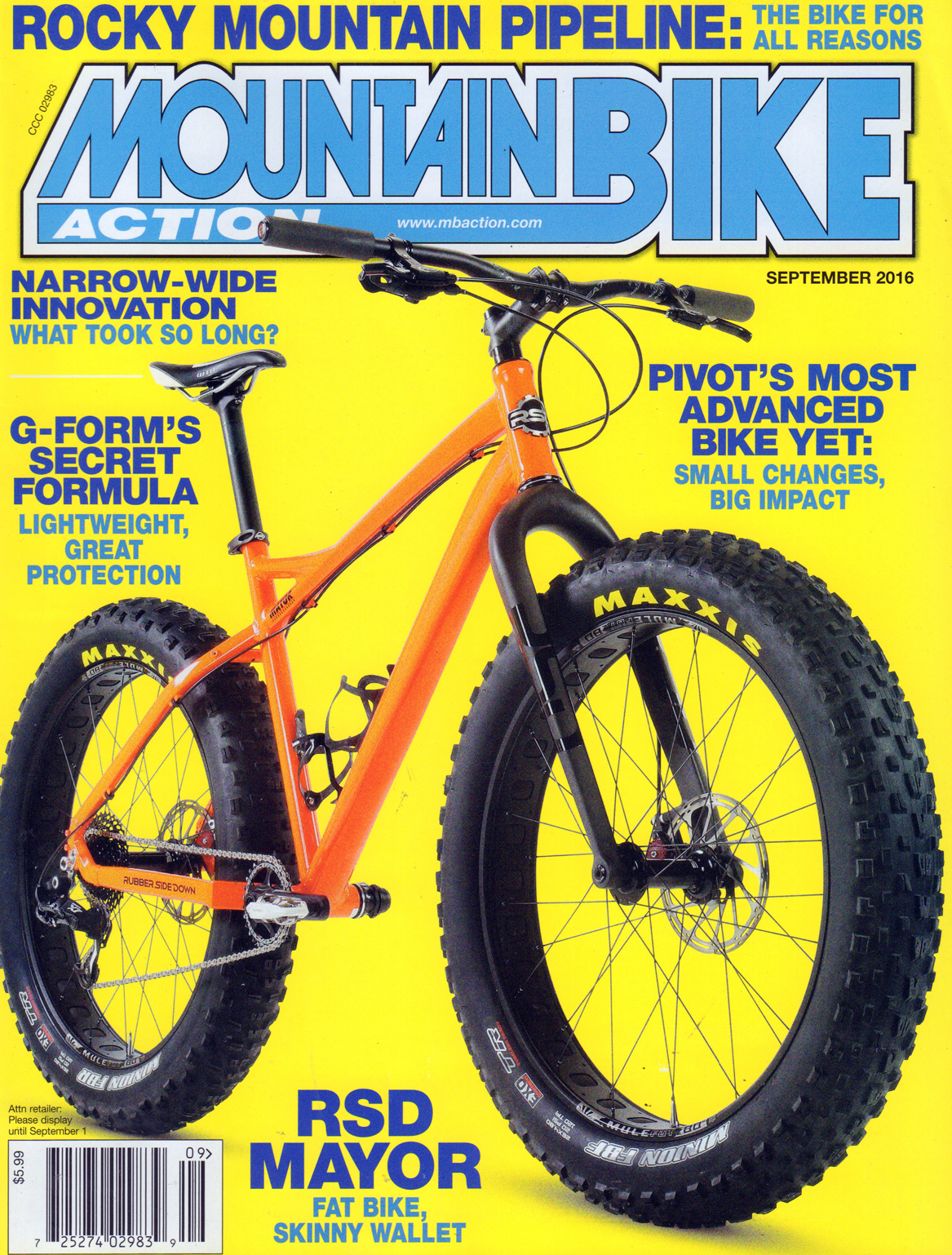 Mountain-Bike-Action September 01, 2016 Issue Cover