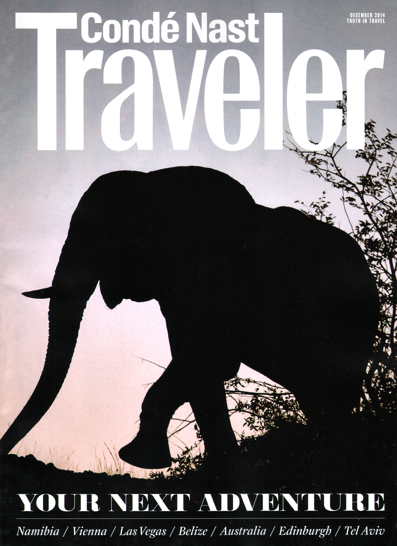 Condé-Nast-Traveler December 01, 2014 Issue Cover