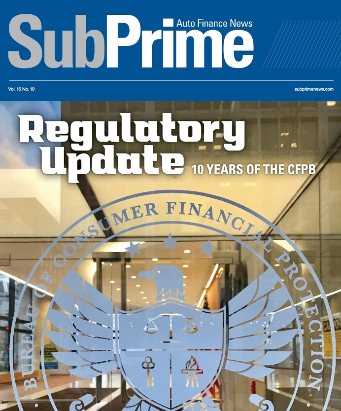 Subprime-Auto-Finance-News October 01, 2021 Issue Cover