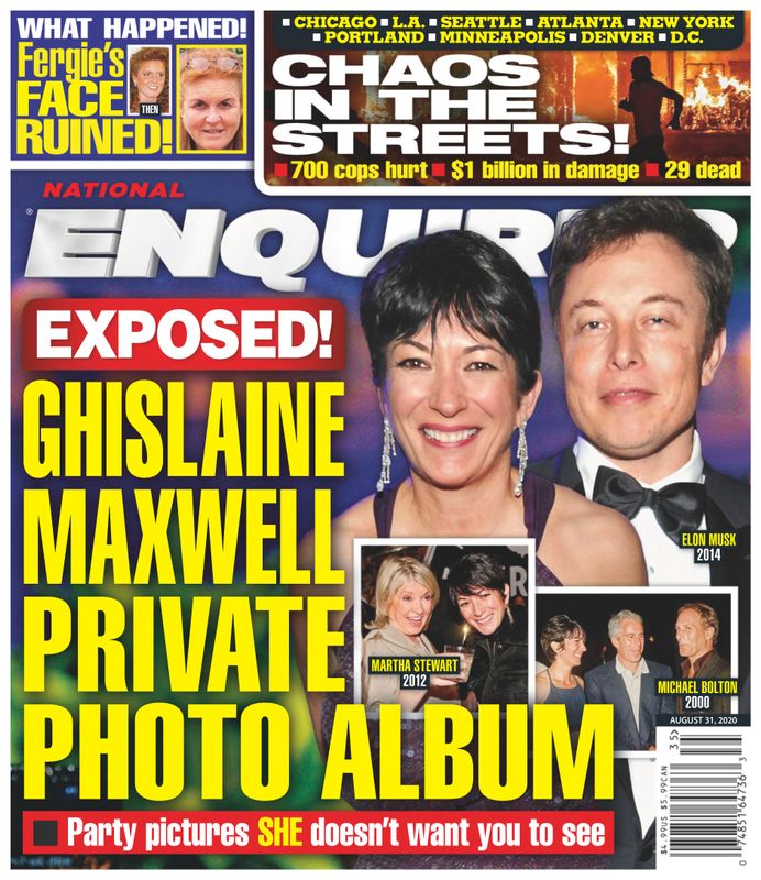 national-enquirer August 31, 2020 Issue Cover