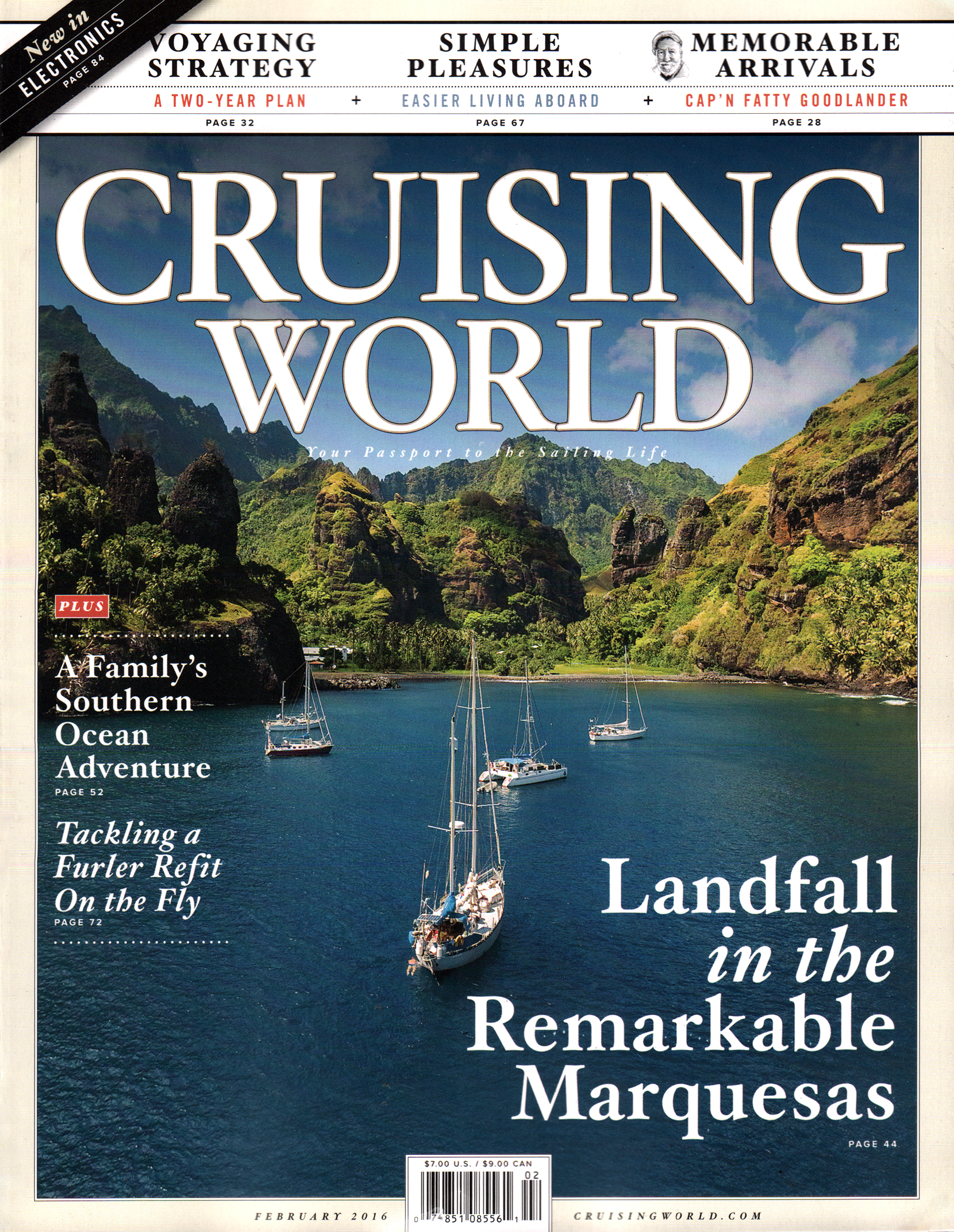 Cruising-World February 01, 2016 Issue Cover