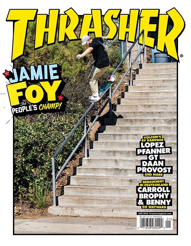 Thrasher January 01, 2018 Issue Cover