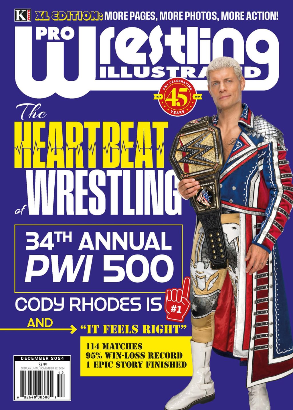 Pro-Wrestling-Illustrated December 01, 2024 Issue Cover