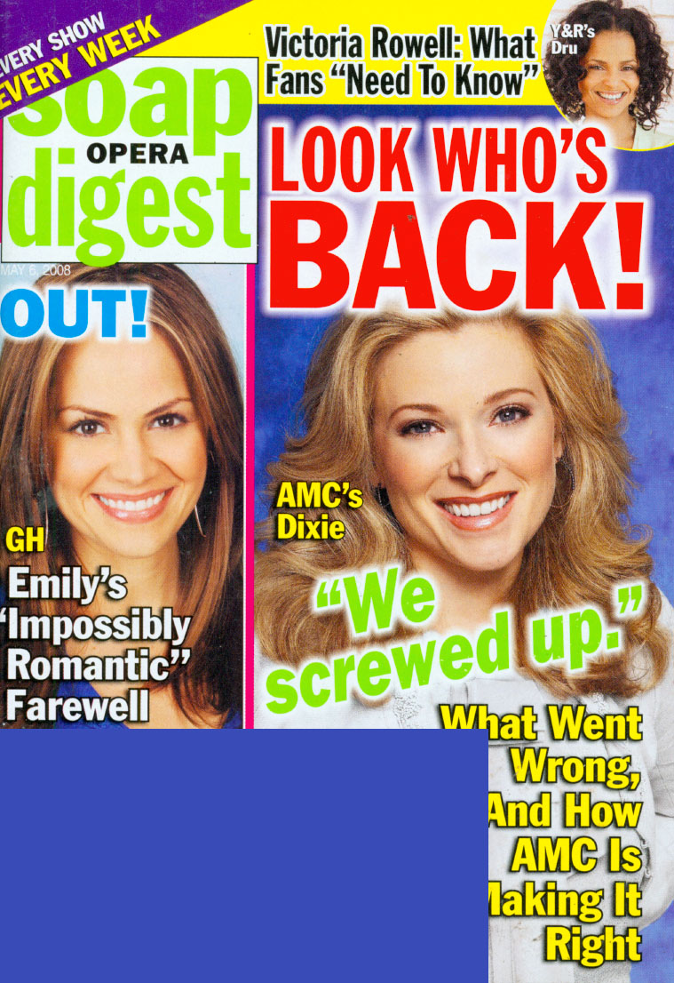 Soap-Opera-Digest May 01, 2008 Issue Cover