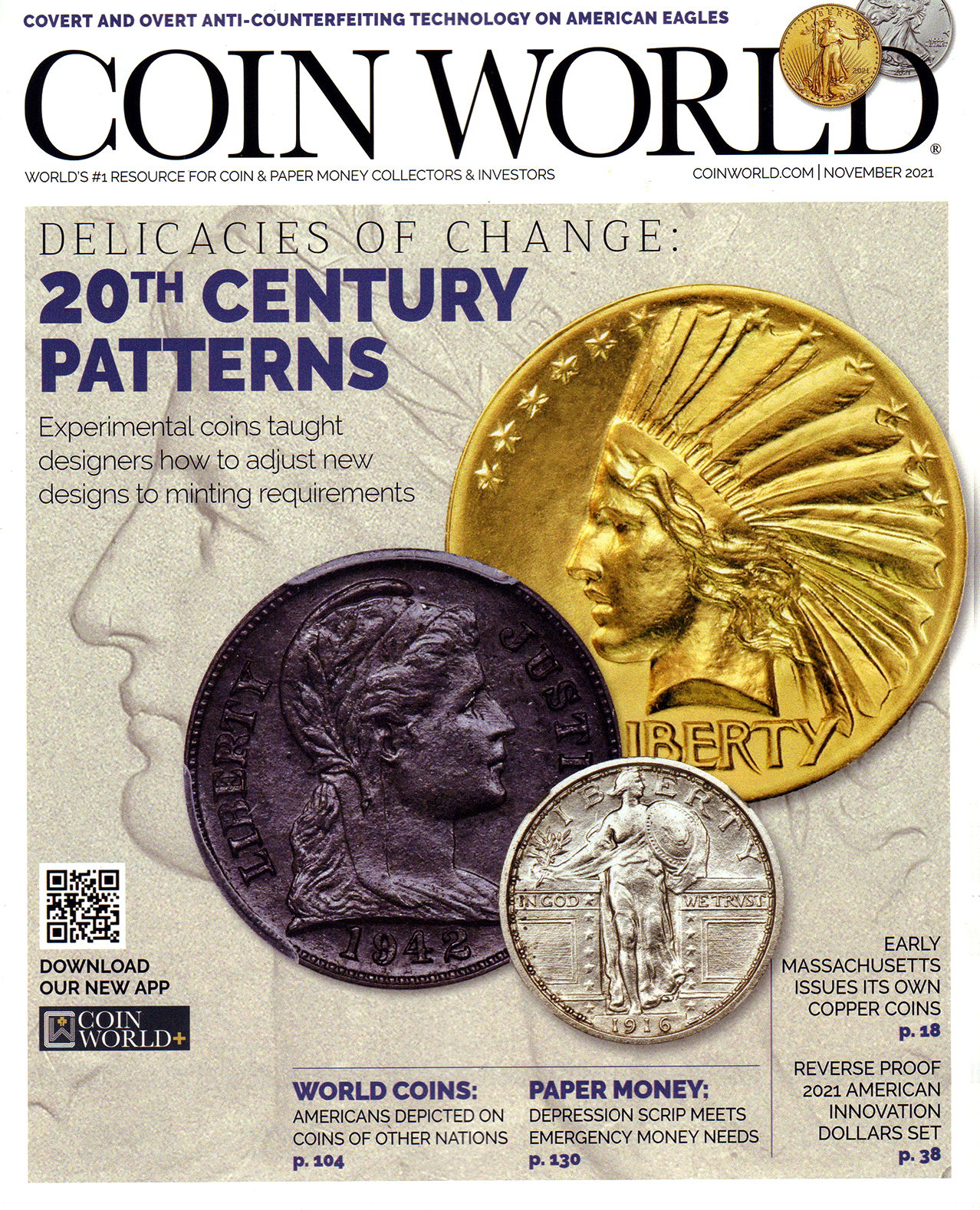 Coin-World-Monthly November 01, 2021 Issue Cover