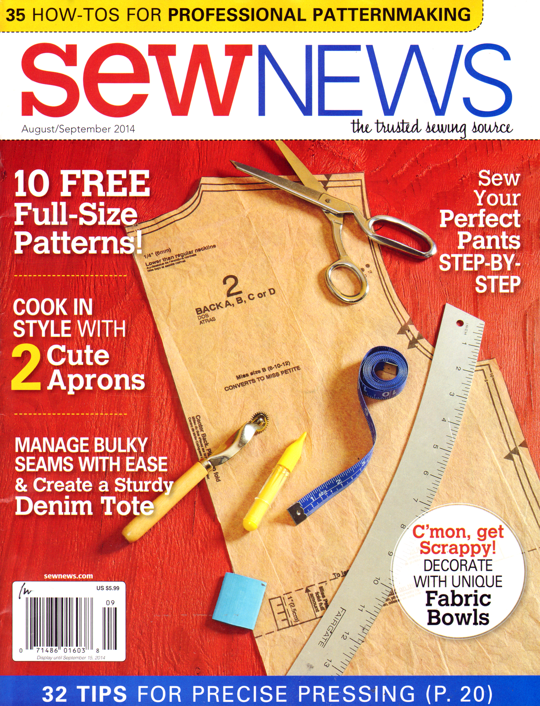 Sew-News August 01, 2014 Issue Cover