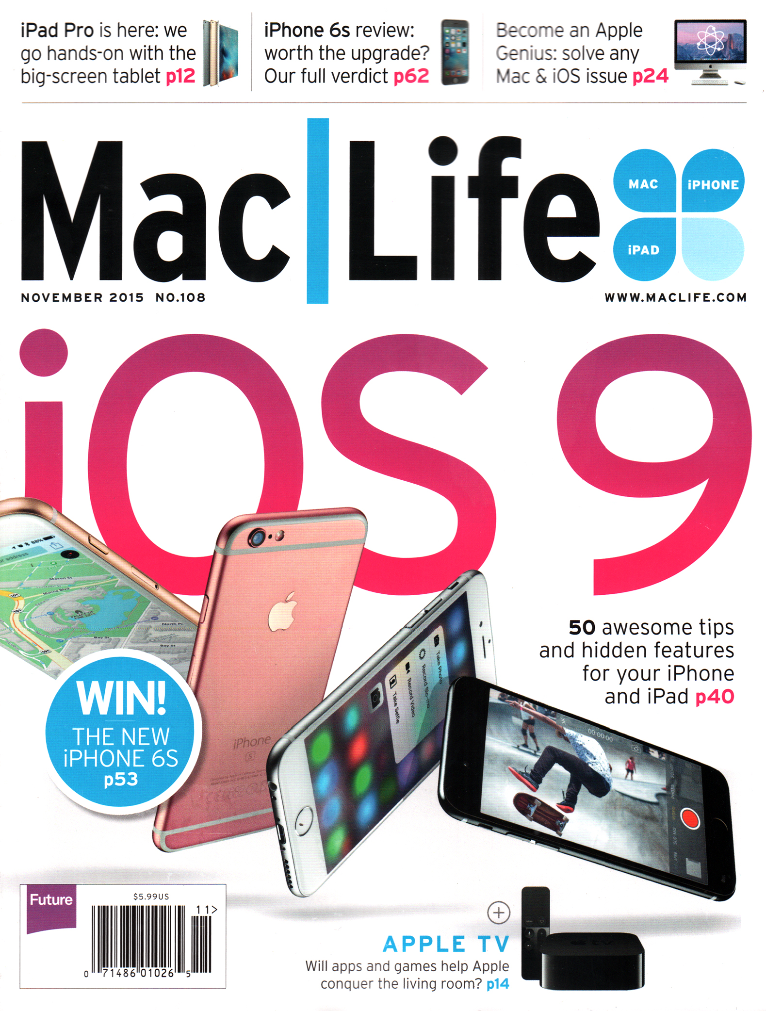 Mac-|-Life November 01, 2015 Issue Cover