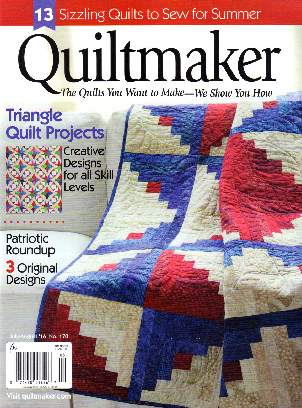 Quiltmaker July 01, 2016 Issue Cover