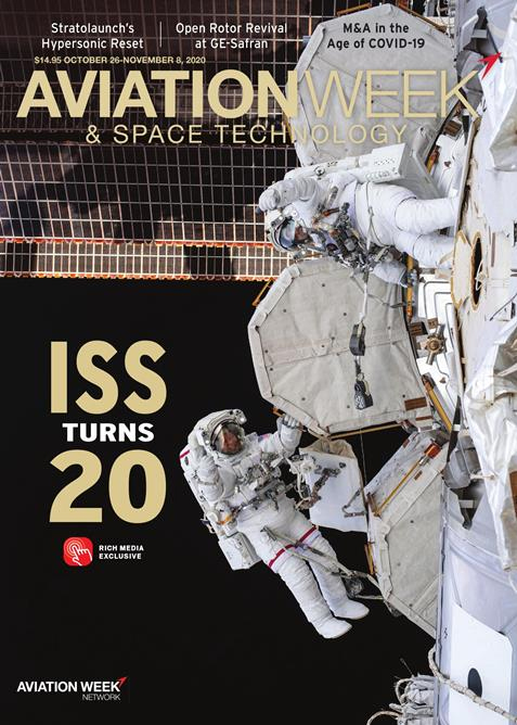Aviation-Week-and-Space-Technology October 26, 2020 Issue Cover