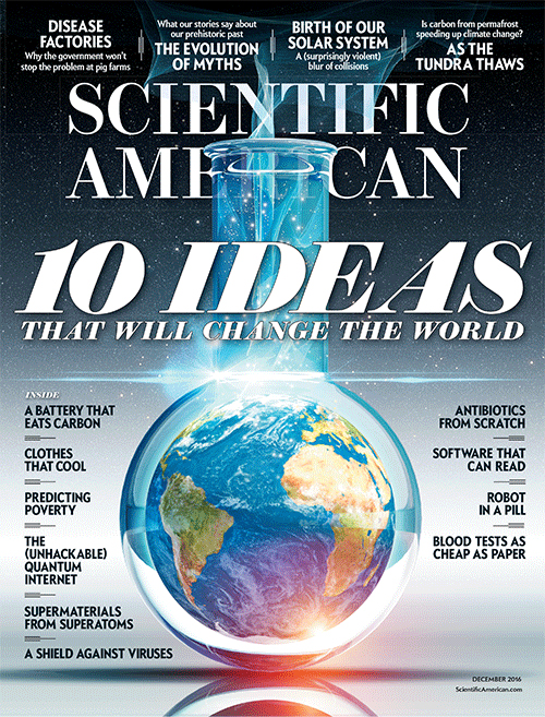 Scientific-American December 01, 2016 Issue Cover