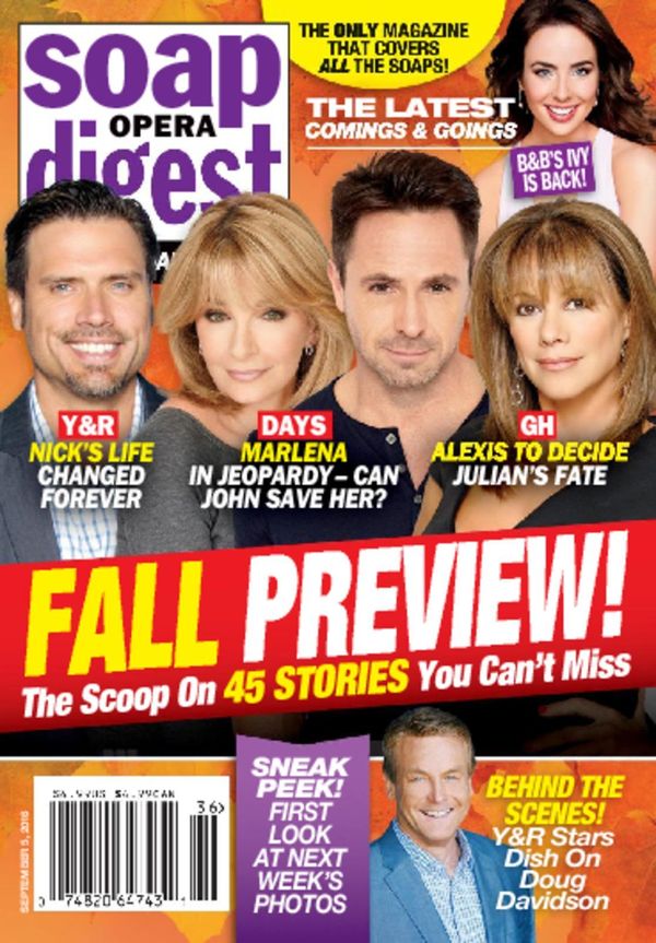 Soap-Opera-Digest September 05, 2016 Issue Cover