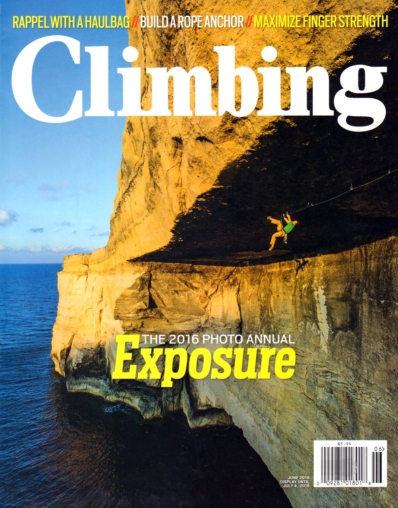 Climbing Magazine June 01, 2016 Issue Cover