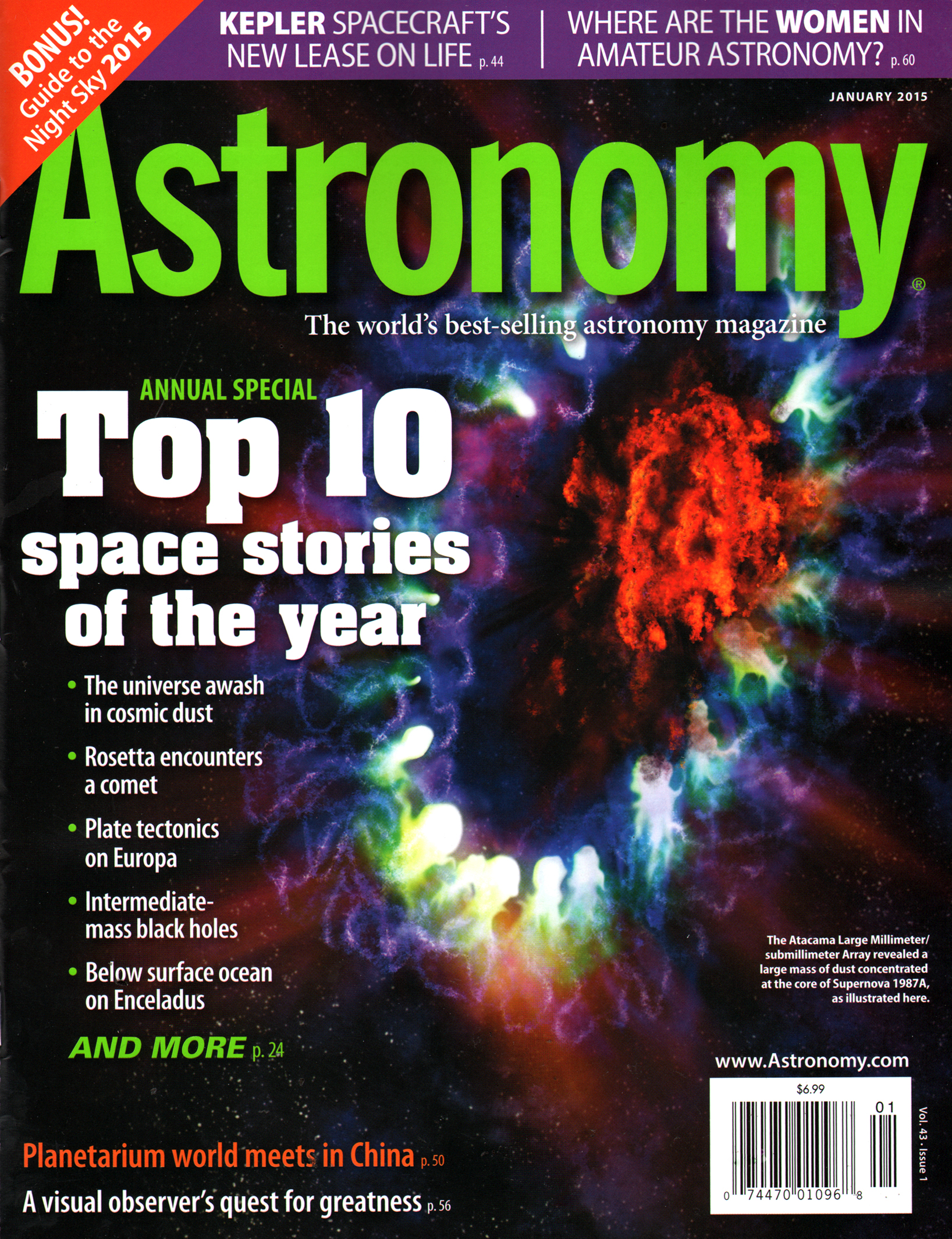 Astronomy January 01, 2015 Issue Cover