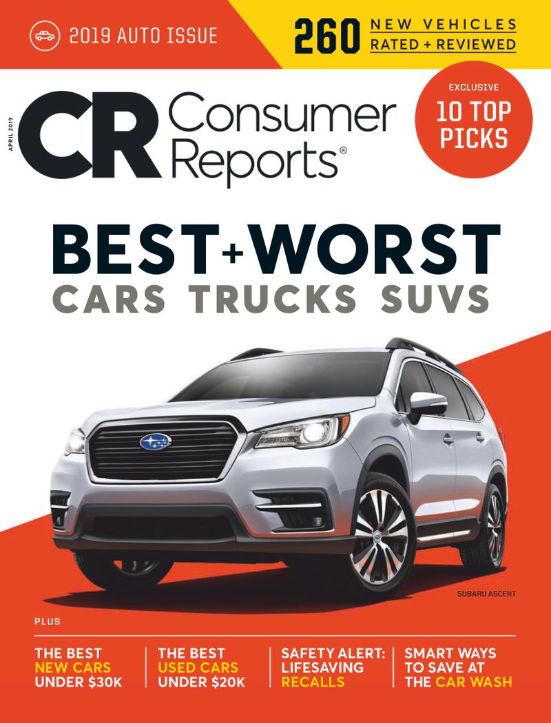 Consumer-Reports April 01, 2019 Issue Cover