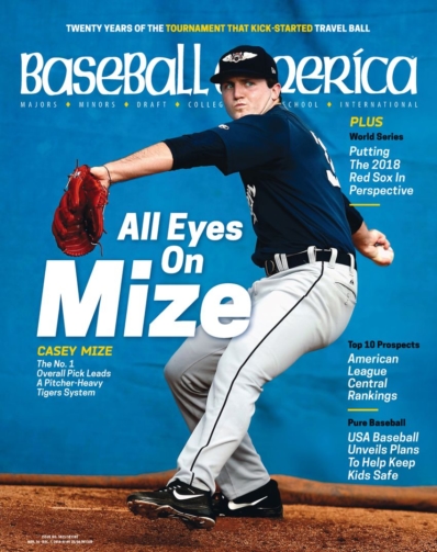 Baseball America November 16, 2018 Issue Cover