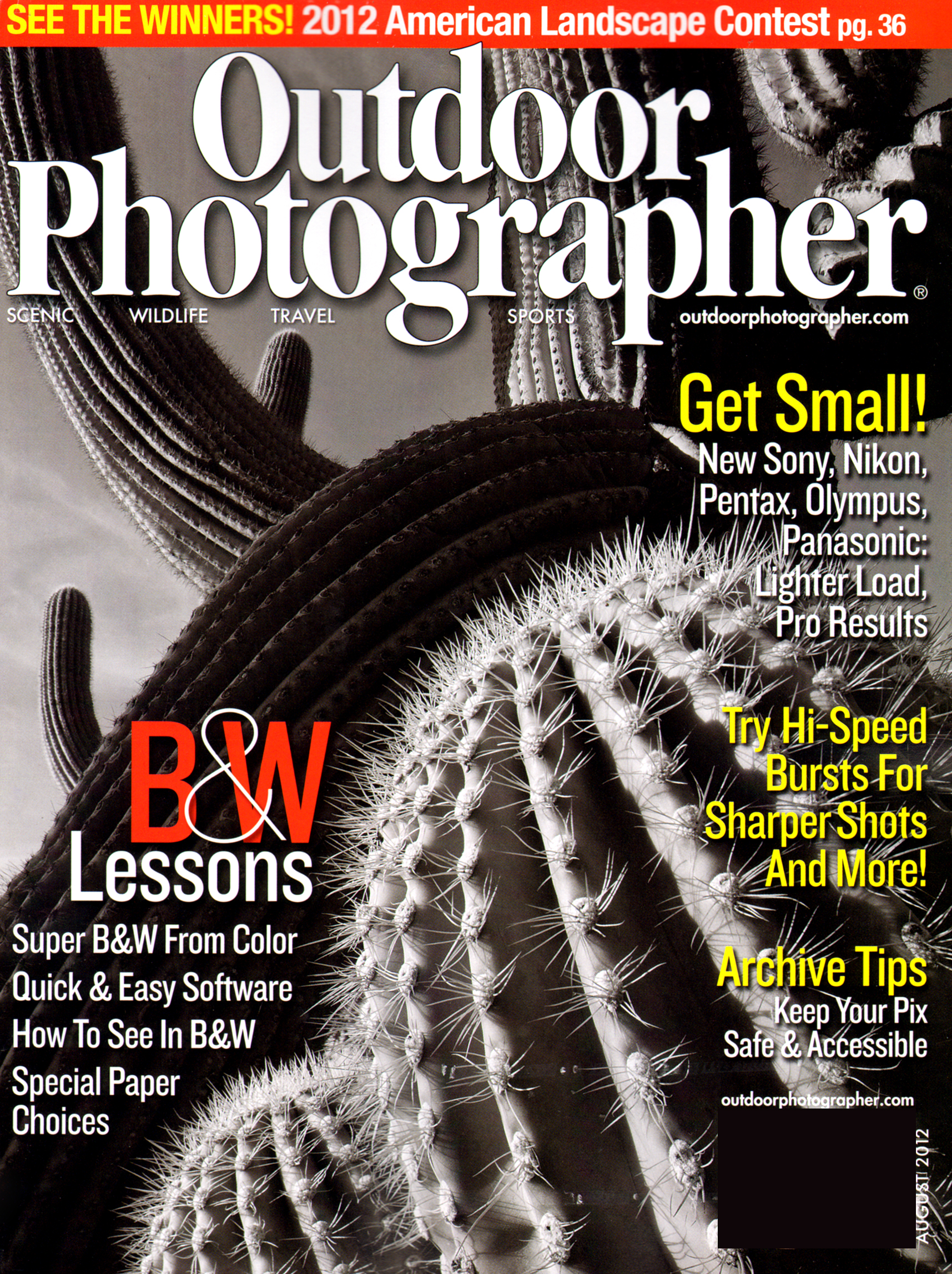 outdoor-photographer August 01, 2012 Issue Cover