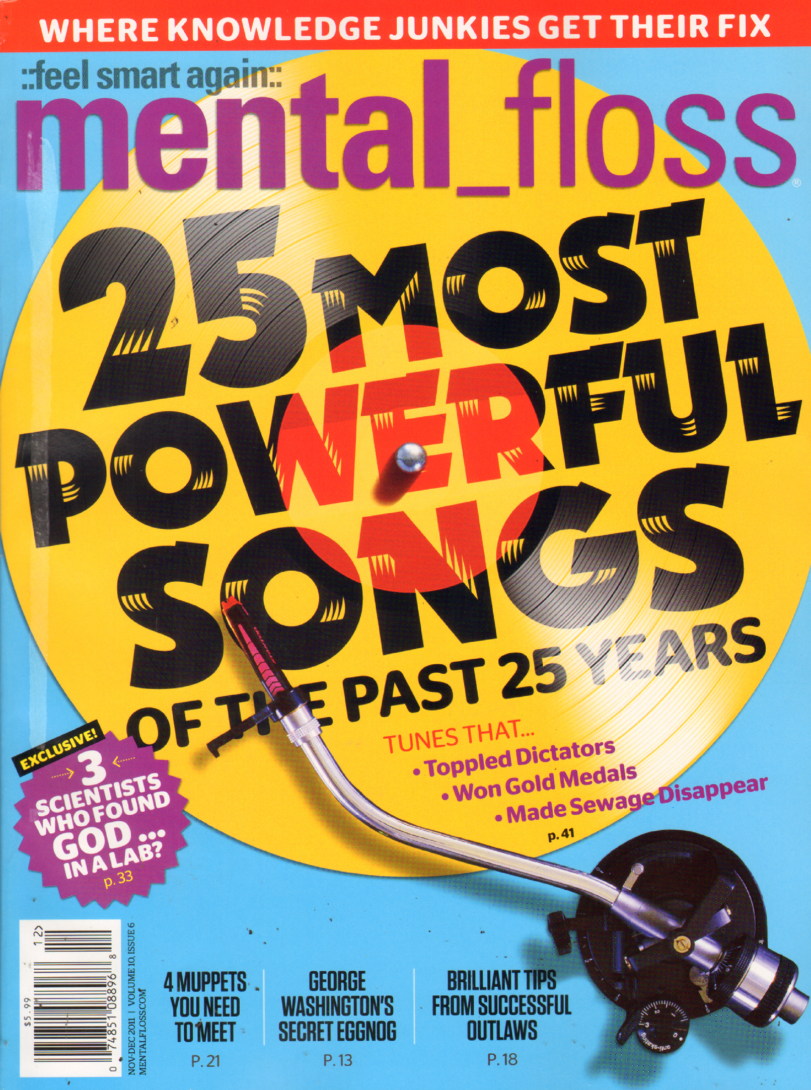 Mental-Floss November 01, 2011 Issue Cover