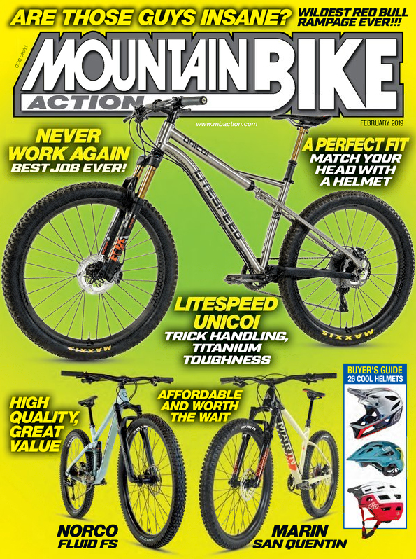 Mountain-Bike-Action February 01, 2019 Issue Cover