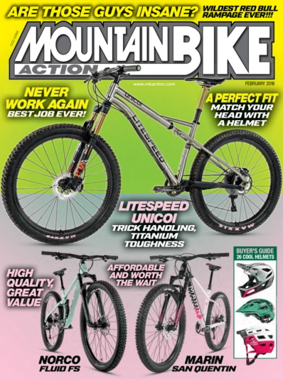 Mountain Bike Action February 01, 2019 Issue Cover