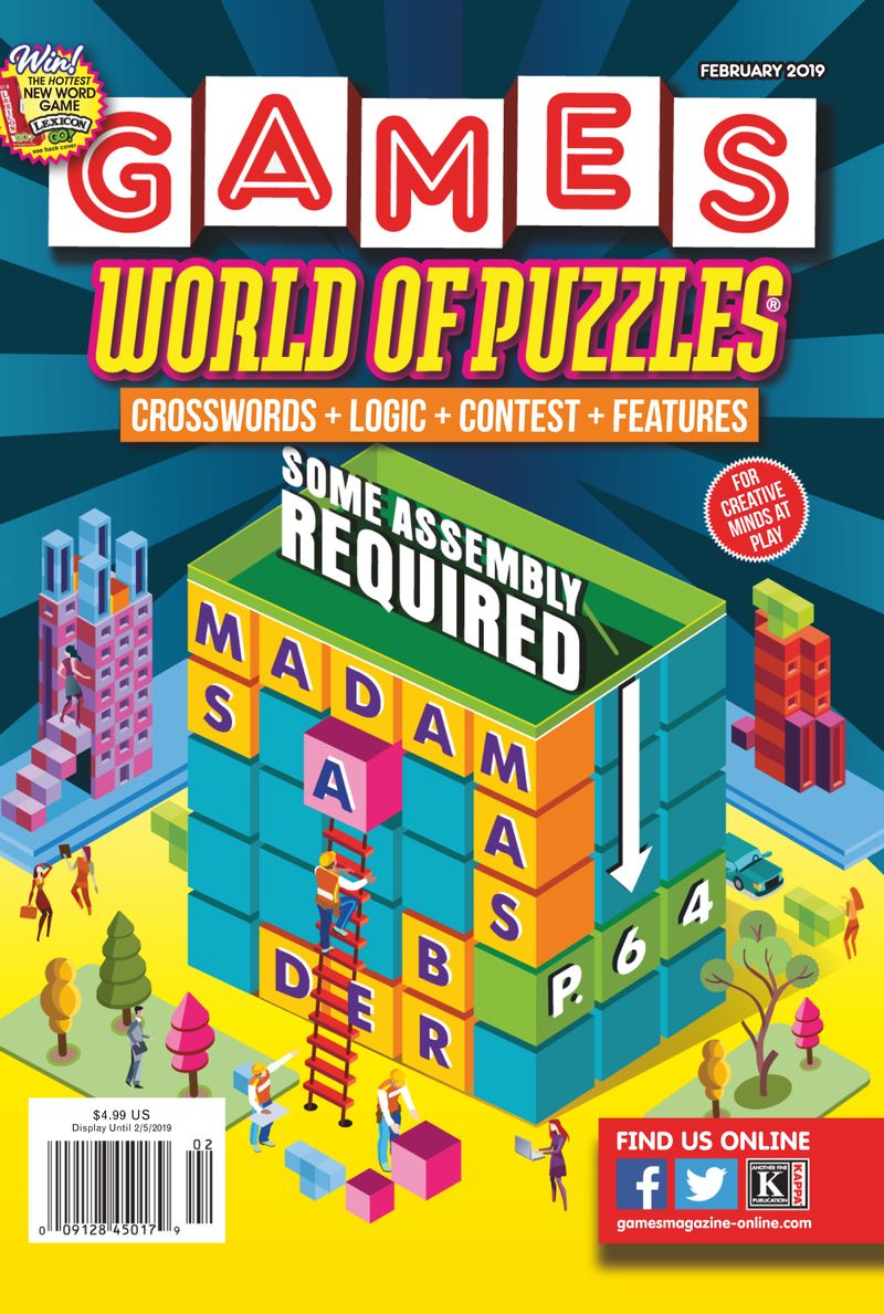 Games-World-of-Puzzles February 01, 2019 Issue Cover