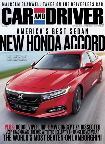 Car And Driver November 01, 2017 Issue Cover
