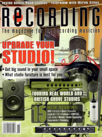 Recording Magazine November 01, 2019 Issue Cover
