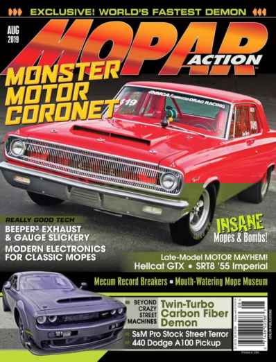 Mopar Action August 01, 2019 Issue Cover