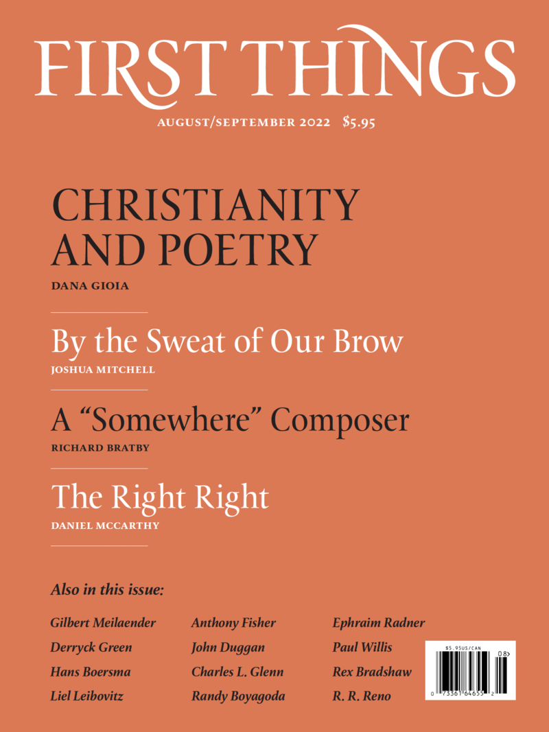 First-Things August 01, 2022 Issue Cover